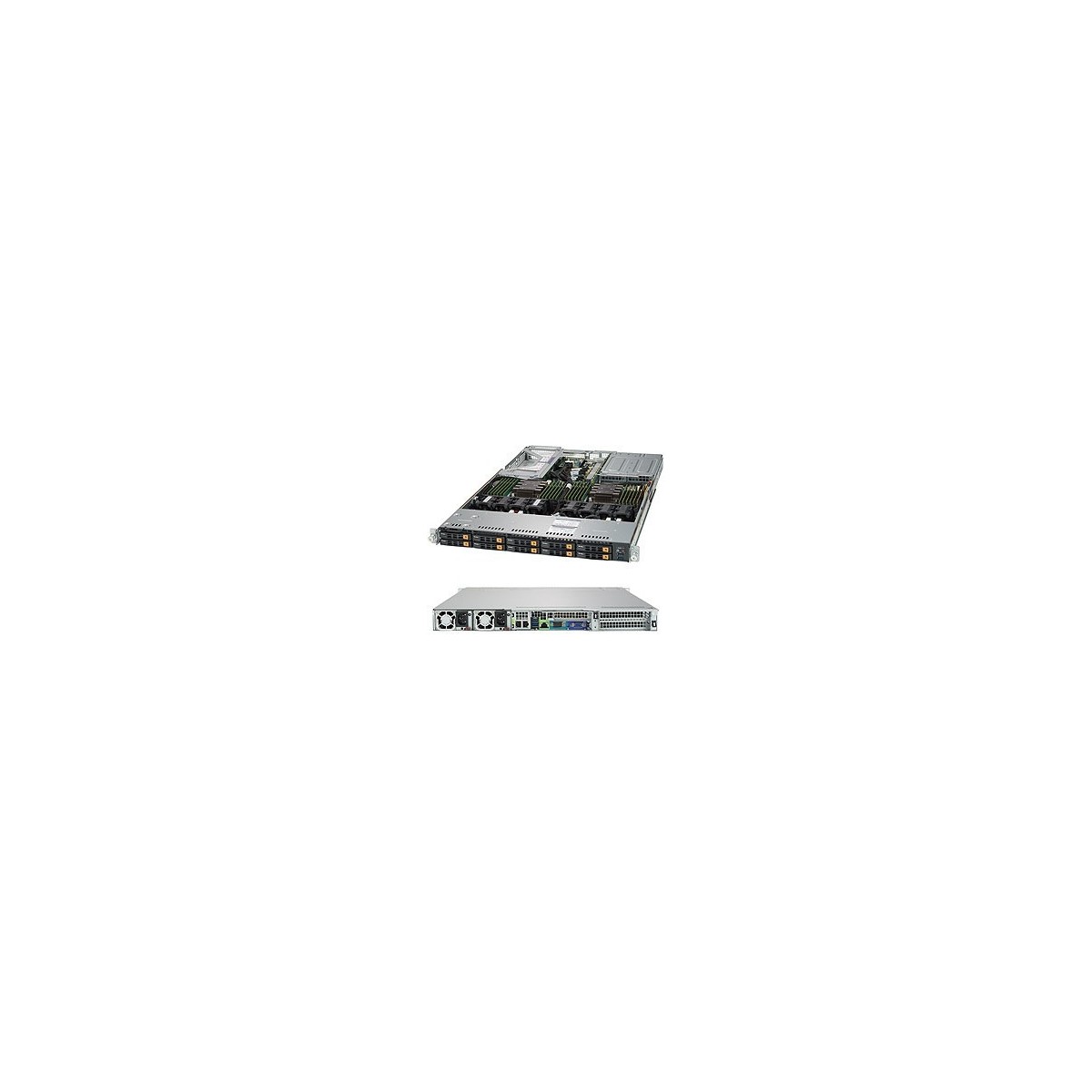 Supermicro server barebone SYS-1029U-TN10RT, 1U, dual soket Intel Xeon, 24 DIMMs, 2 PCI-E 3.0 x16 (FH, 10.5"L), 2x 10GBase-T Eth