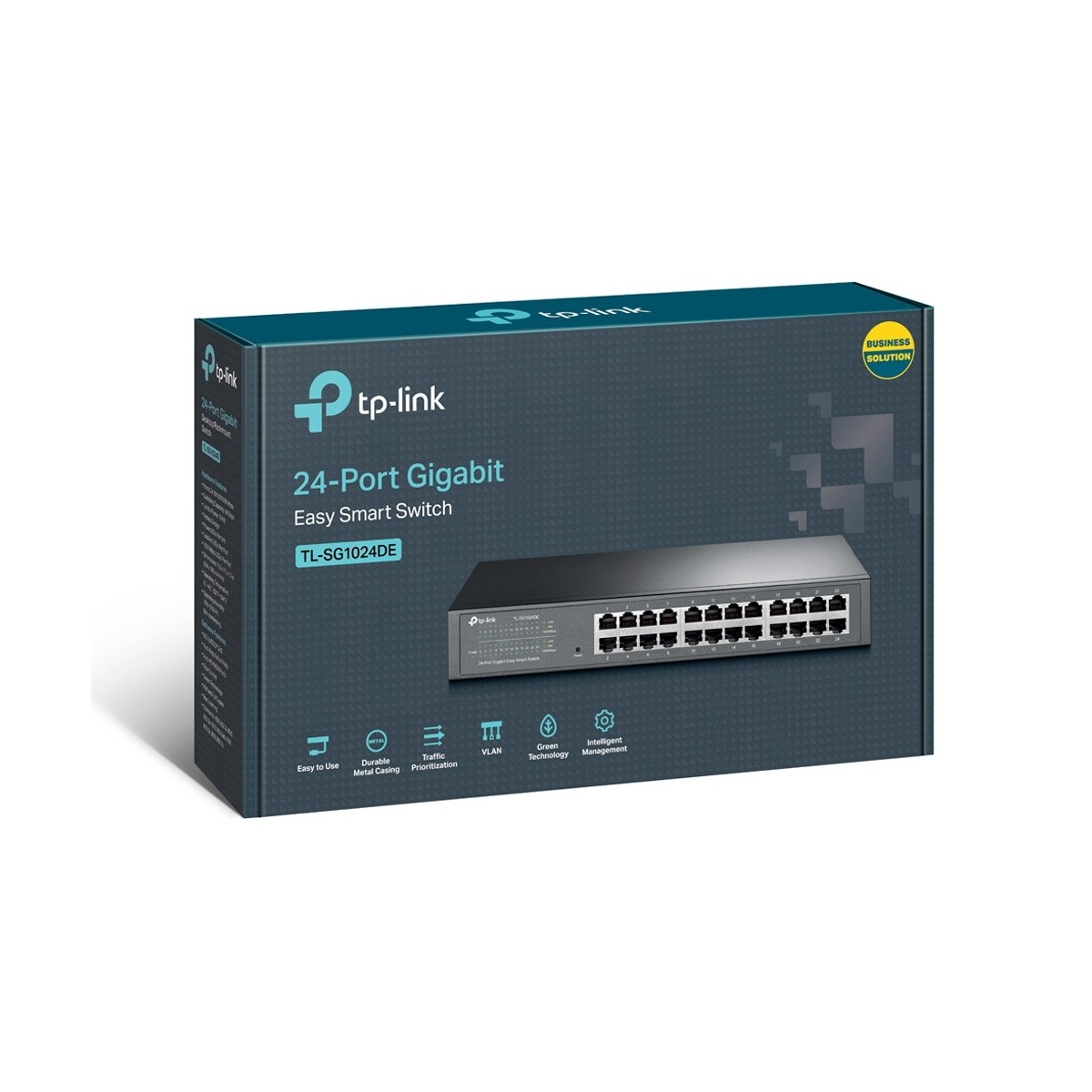 TP-Link TL-SG1024DE 24 Ports Manageable Ethernet Switch - 2 Layer Supported - Twisted Pair - 1U High - Desktop, Rack-mountable
