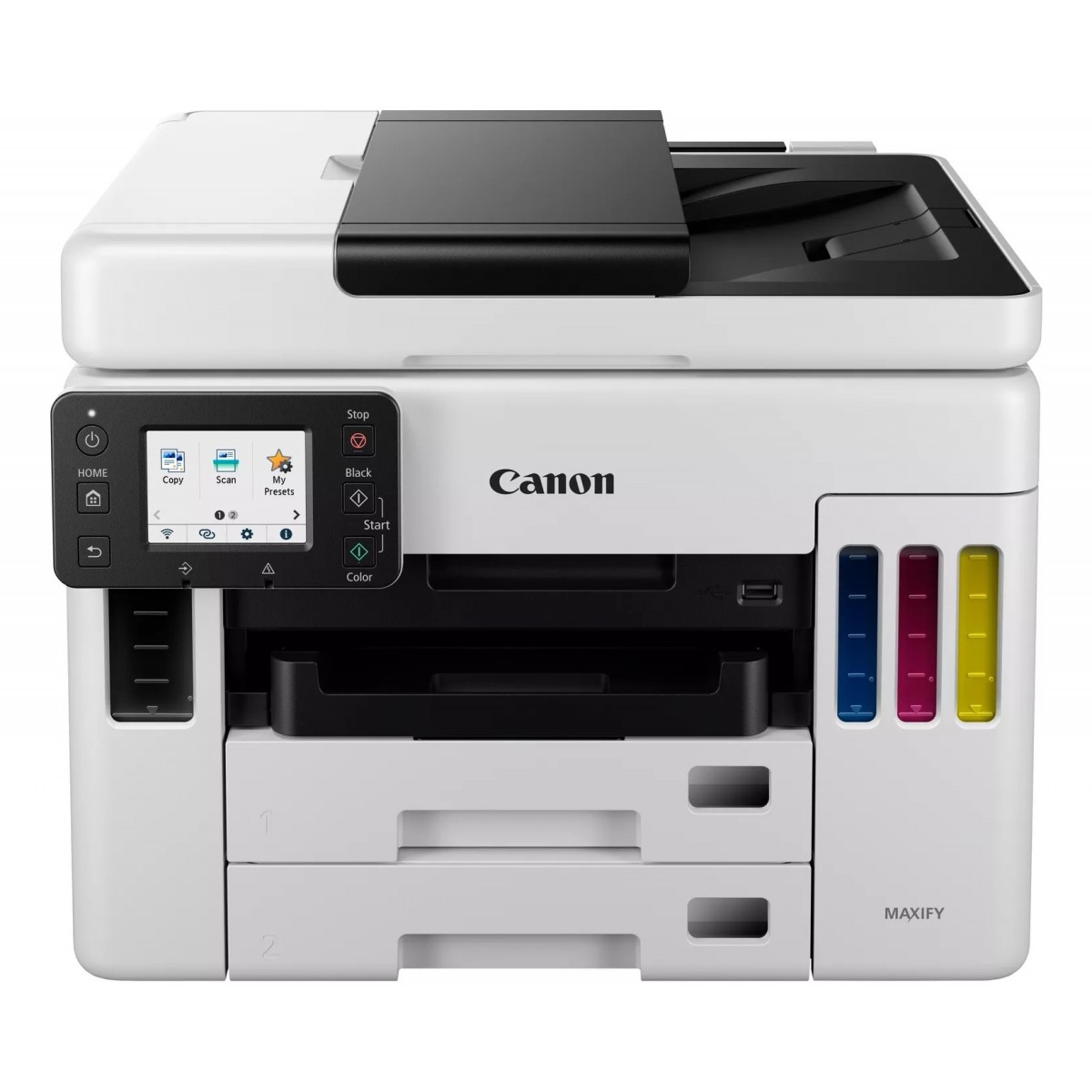 Canon MAXIFY GX7050 - Inkjet - Colour printing - 600 x 1200 DPI - A4 - Direct printing - Black - White