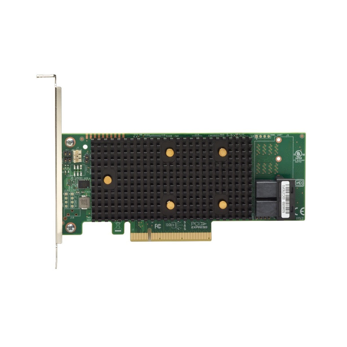 Lenovo 7Y37A01088 - PCIe - SAS,SATA - Low-profile - PCIe 3.0 - Black,Green - 12 Gbit/s