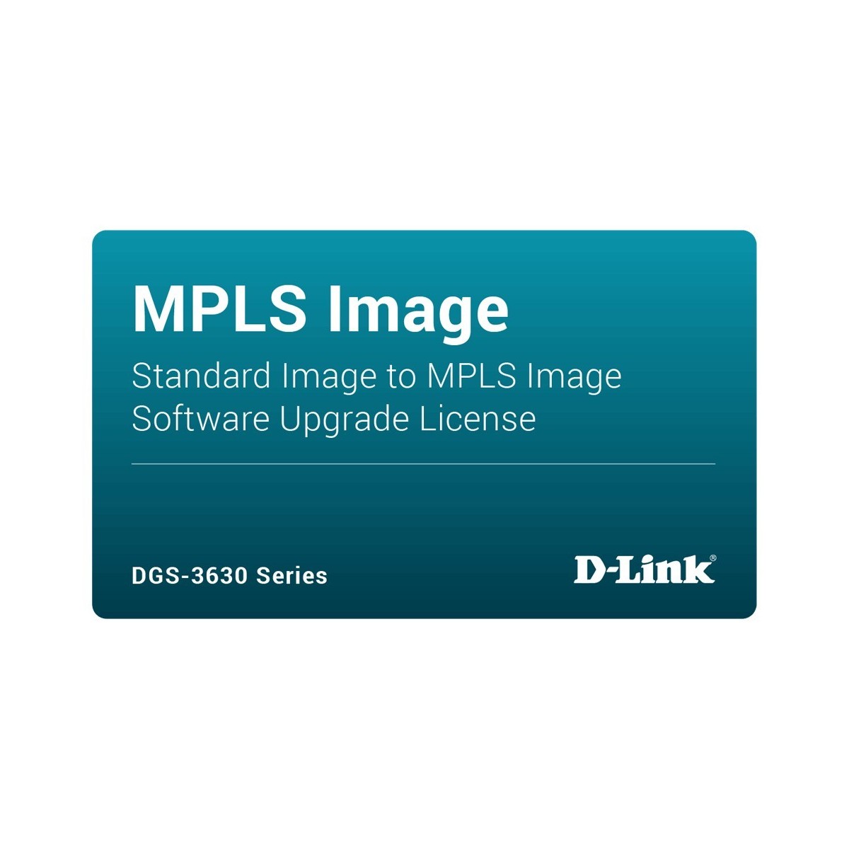D-Link LICENSE DGS-3630-28SC-SM-LIC STANDARD TO MPLS IMAGE - 1 license(s) - Full - Upgrade