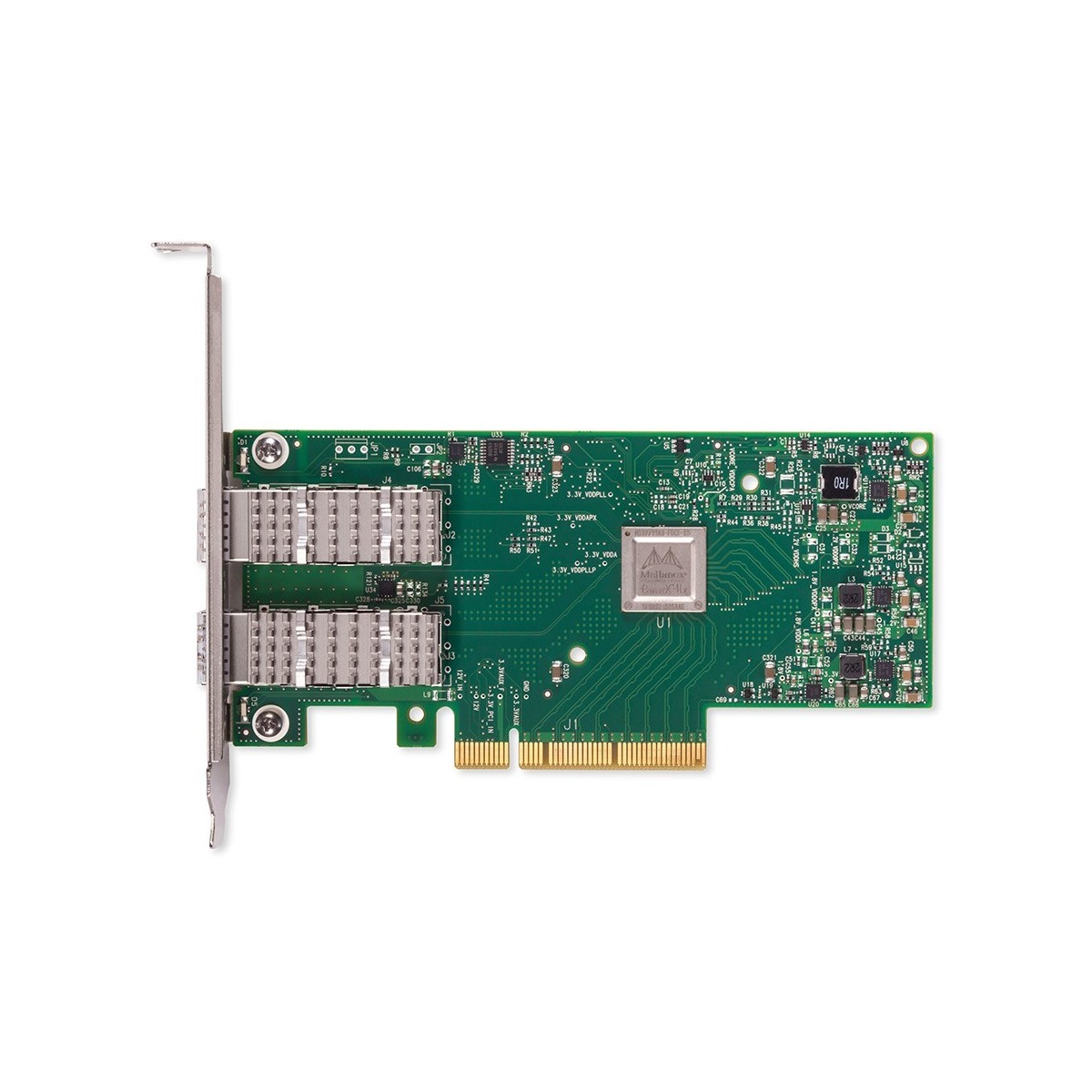 Mellanox ConnectX-4 Lx EN network interface card, 25GbE dual-port SFP28, PCIe3.0 x8, tall bracket, ROHS R6