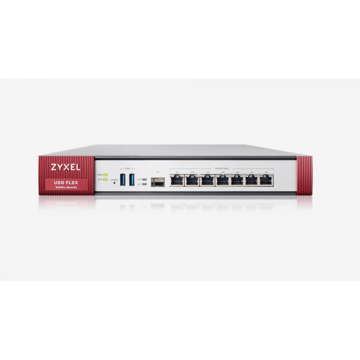 Zyxel USG Flex Firewall 10/100/1000, 2*WAN, 4*LAN/DMZ ports, 1*SFP, 2*USB with 1 Yr UTM bundle