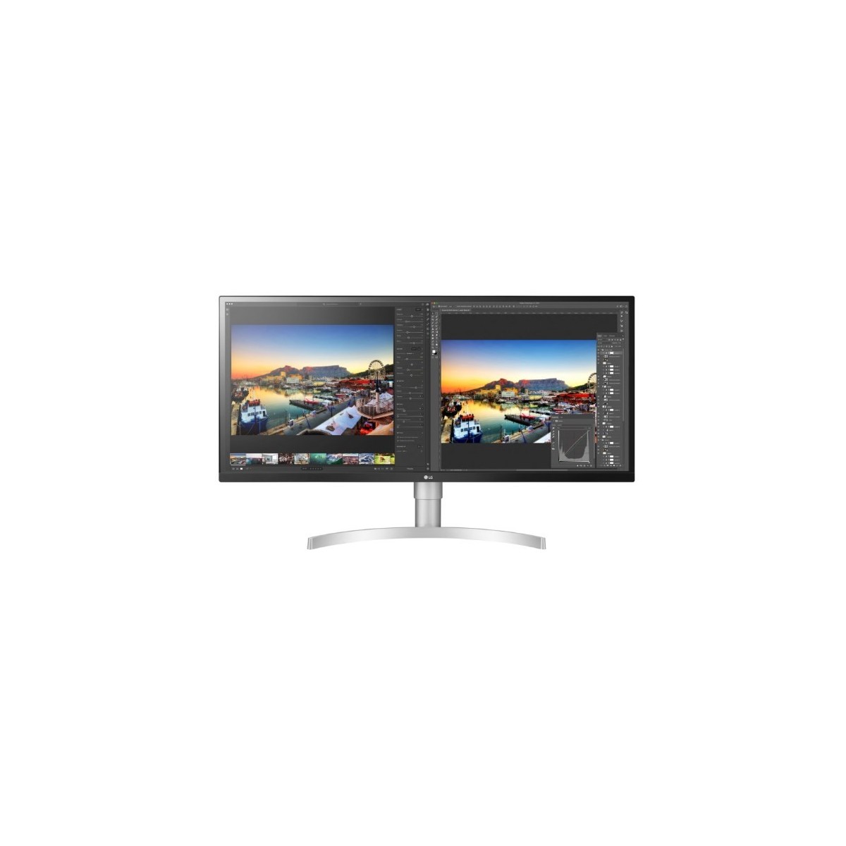 LG 34WL850-W - 86.4 cm (34) - 3440 x 1440 pixels - UltraWide Quad HD - 5 ms - Black - Silver