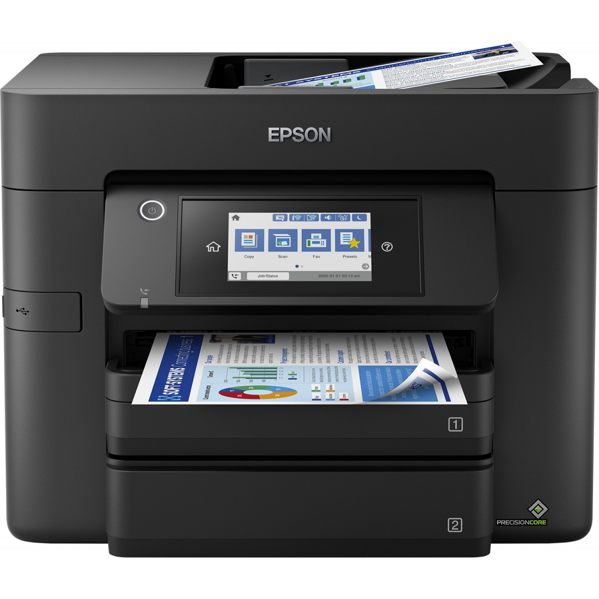 Epson WorkForce Pro WF-4830DTWF - Inkjet - Colour printing - 4800 x 2400 DPI - Colour copying - A4 - Black