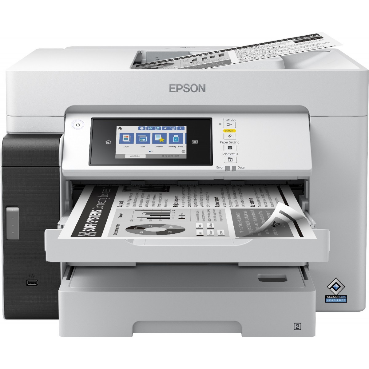 Epson EcoTank ET-M16680 - Inkjet - Mono printing - 4800 x 1200 DPI - A3 - Direct printing - Black - Grey