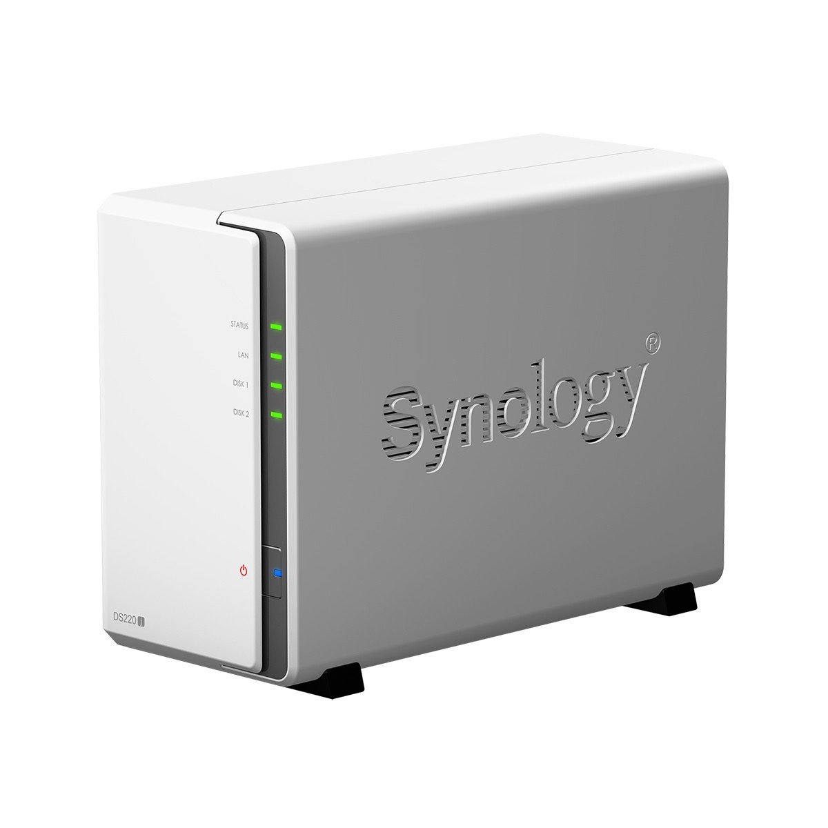 Synology DiskStation DS220j - NAS - Mini Tower - Realtek - RTD1296 - White