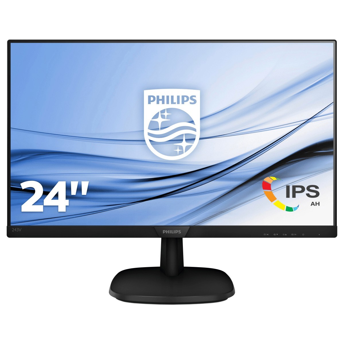 Philips V Line Full HD LCD monitor 243V7QDAB/00 - 60.5 cm (23.8) - 1920 x 1080 pixels - Full HD - LED - 4 ms - Black