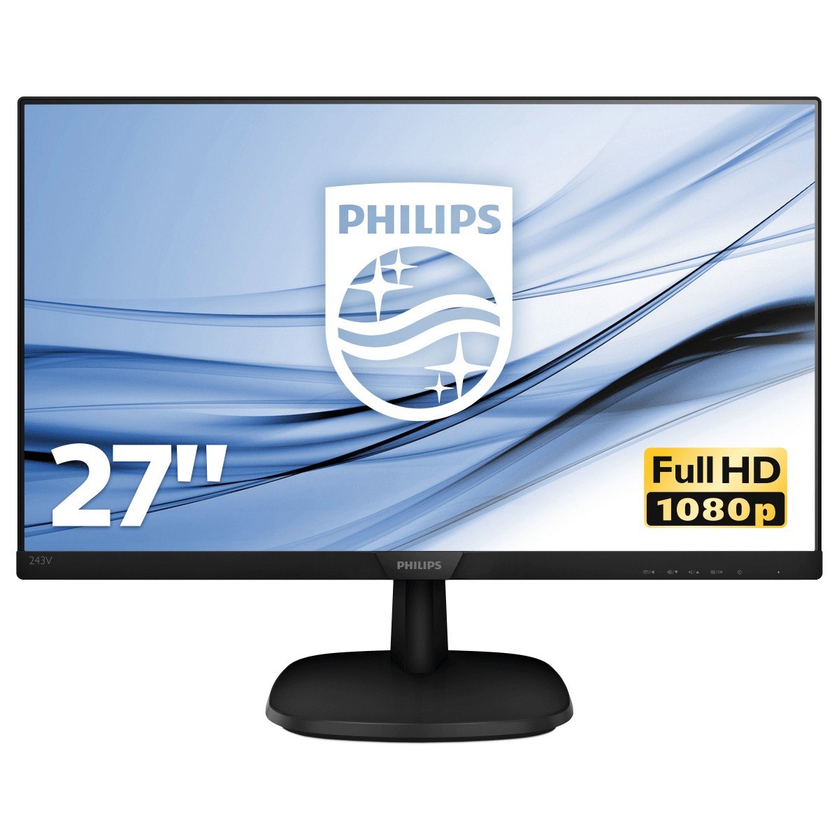 Philips V Line Full HD LCD monitor 273V7QJAB/00 - 68.6 cm (27) - 1920 x 1080 pixels - Full HD - LED - 5 ms - Black