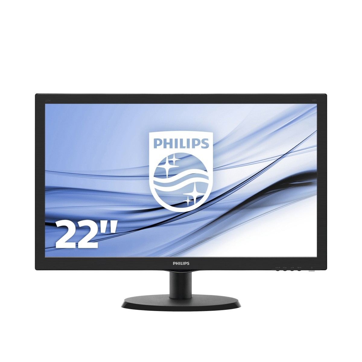 Philips V Line LCD monitor with SmartControl Lite 223V5LHSB/00 - 54.6 cm (21.5) - 1920 x 1080 pixels - Full HD - LED - 5 ms - Bl