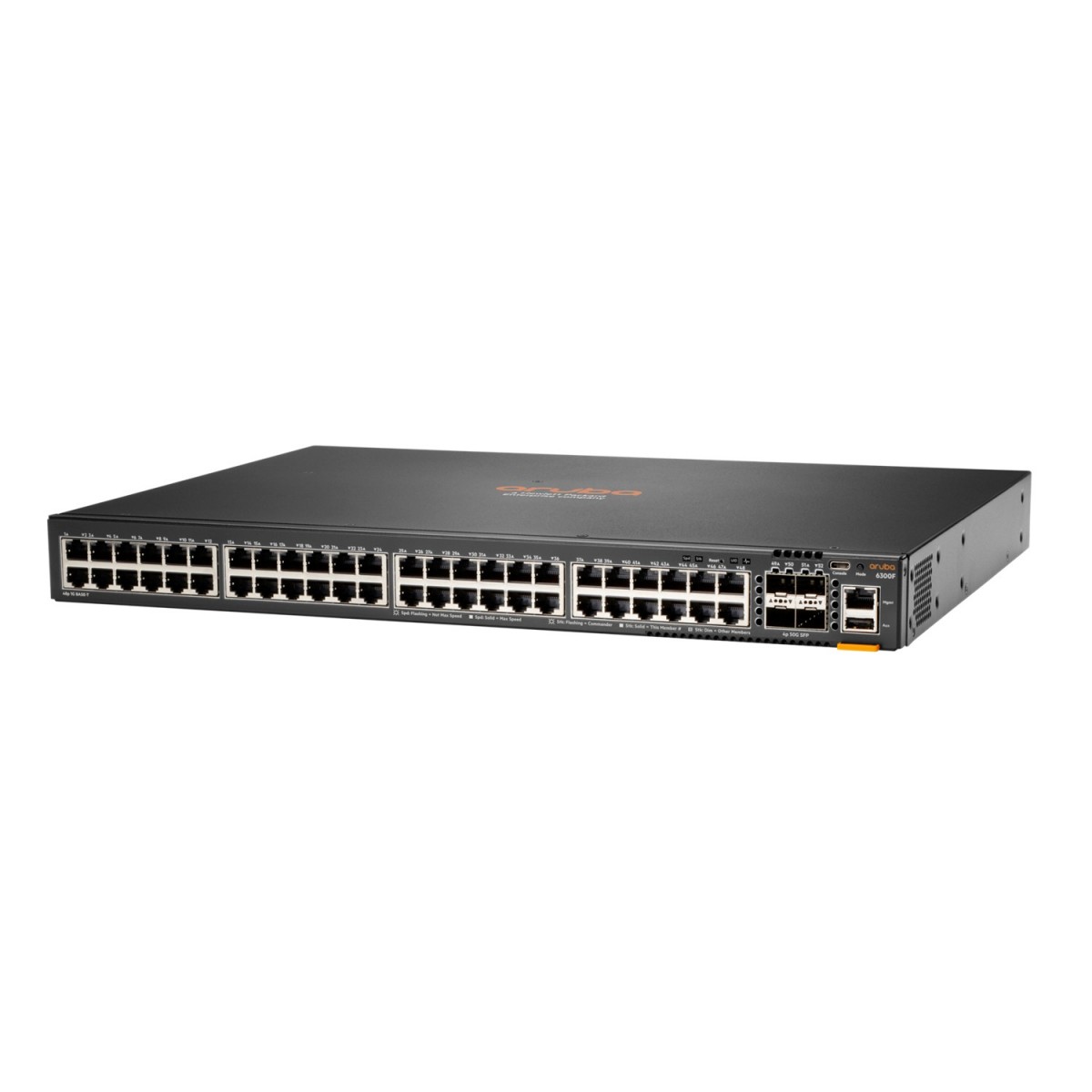 HPE 6300F 48-port 1GbE & 4-port SFP56 - Managed - L3 - Gigabit Ethernet (10/100/1000) - Rack mounting - 1U