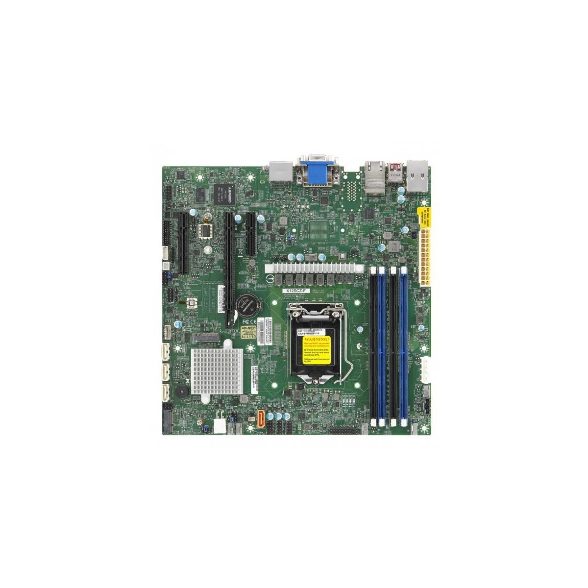 Supermicro MBD-X12SCZ-QF - Micro ATX - DDR4-SDRAM - Serial ATA III - RAID support - Aspeed AST2500 - UEFI AMI