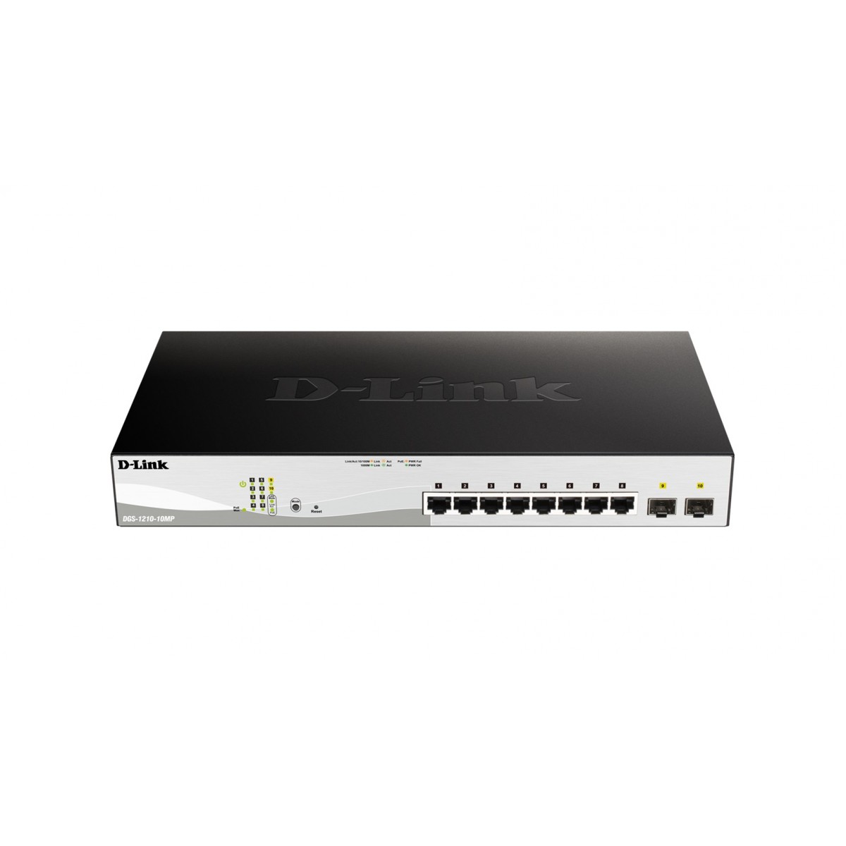 D-Link DGS-1210-10MP - Managed - L2/L3 - Gigabit Ethernet (10/100/1000) - Full duplex - Power over Ethernet (PoE)