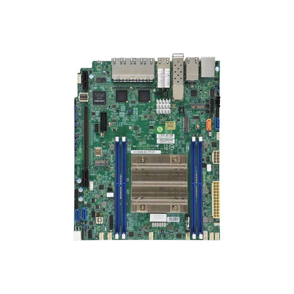 Supermicro MBD-X11SDW-8C-TP13F - Intel - FCBGA2518 - Intel® Xeon® - DDR4-SDRAM - 512 GB - 1.2 V