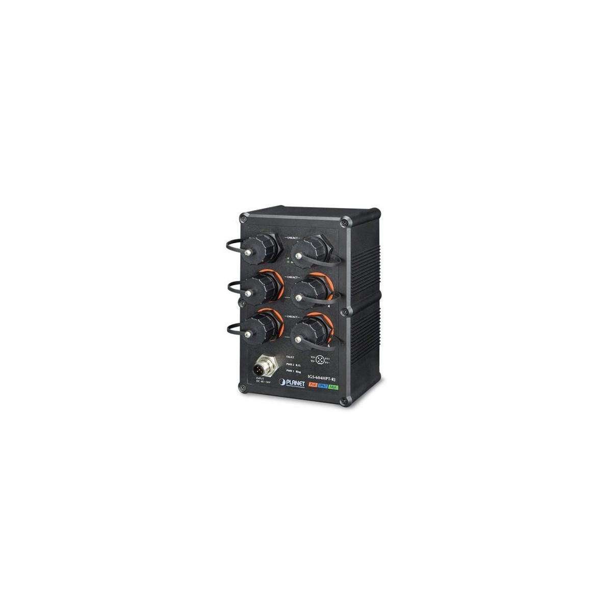 Planet IGS-604HPT-RJ - Managed - L2+ - Gigabit Ethernet (10/100/1000) - Full duplex - Power over Ethernet (PoE) - Wall mountable