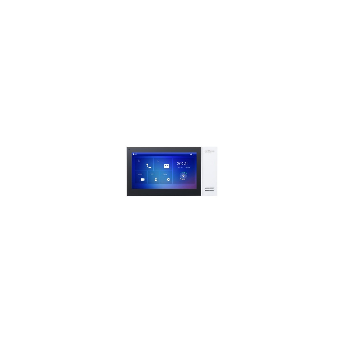 Dahua Technology VTH2421FW - 17.8 cm (7) - LCD - 1024 x 600 pixels - Capacitive - H.264 - Black - White