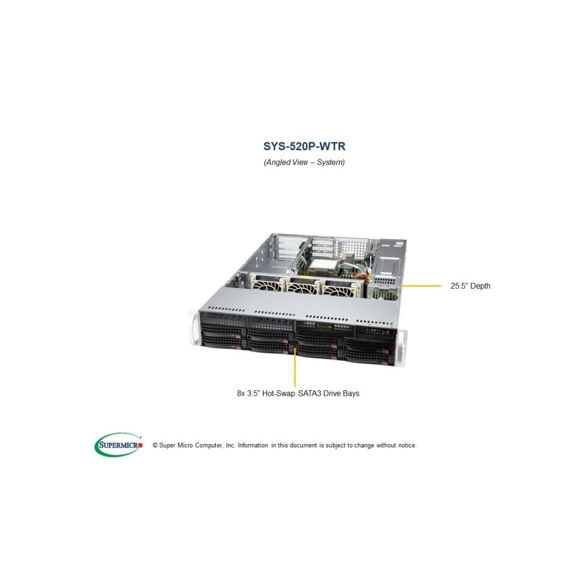 Supermicro UP SuperServer SYS-520P-WTR