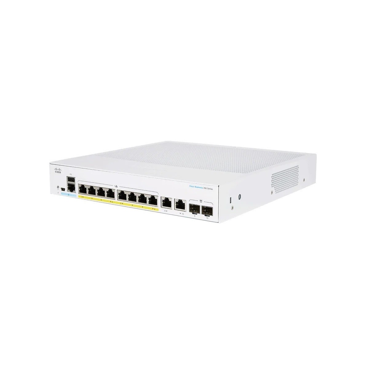 Cisco switch CBS250-8PP-E-2G, 8xGbE RJ45, 2xRJ45/SFP combo, PoE+, 45W
