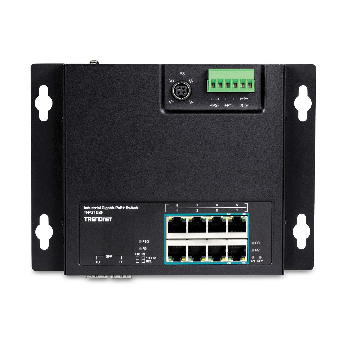 TRENDnet TI-PG102F - Gigabit Ethernet (10/100/1000) - Full duplex - Power over Ethernet (PoE) - Wall mountable