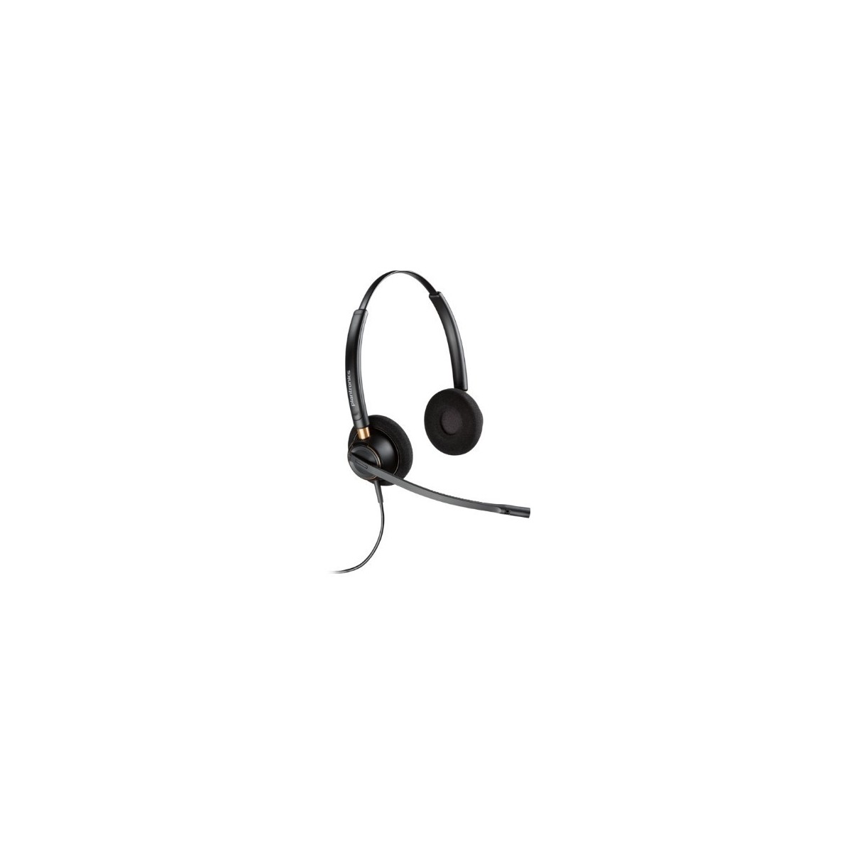 Poly HW520D - Headset - Head-band - Office/Call center - Black - Binaural - Wired