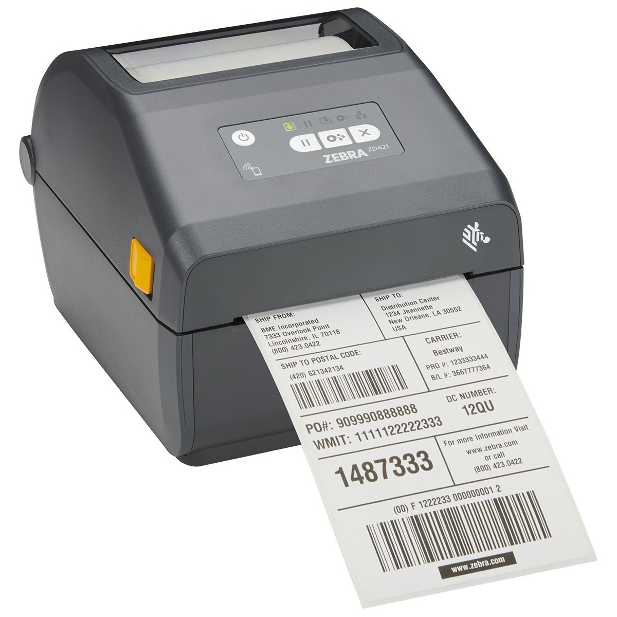 Zebra ZD421 TT 300 dpi USB Host LAN - Label Printer - Label Printer