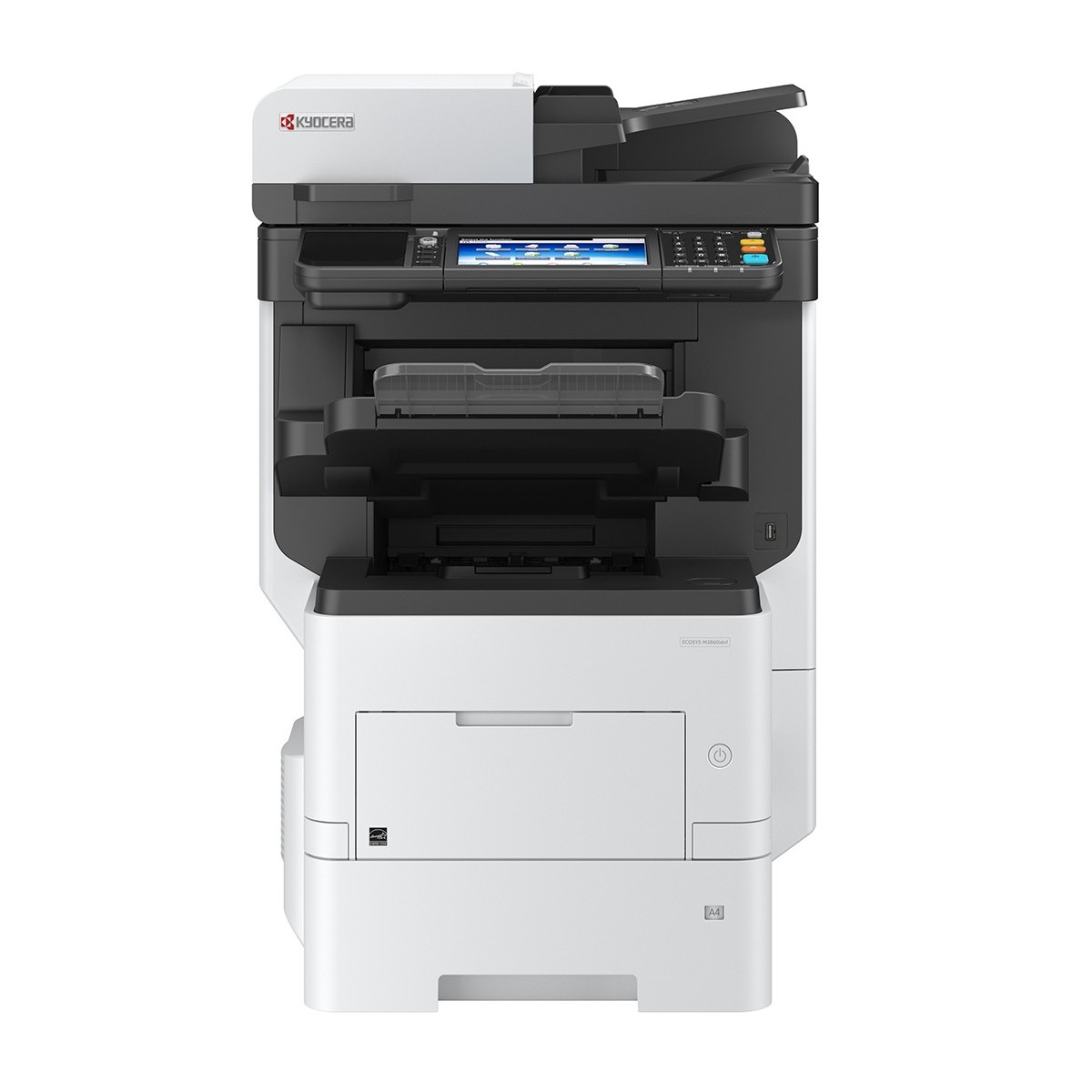 Kyocera ECOSYS M3860idnf - Laser - Mono printing - 1200 x 1200 DPI - A4 - Direct printing - Black - White
