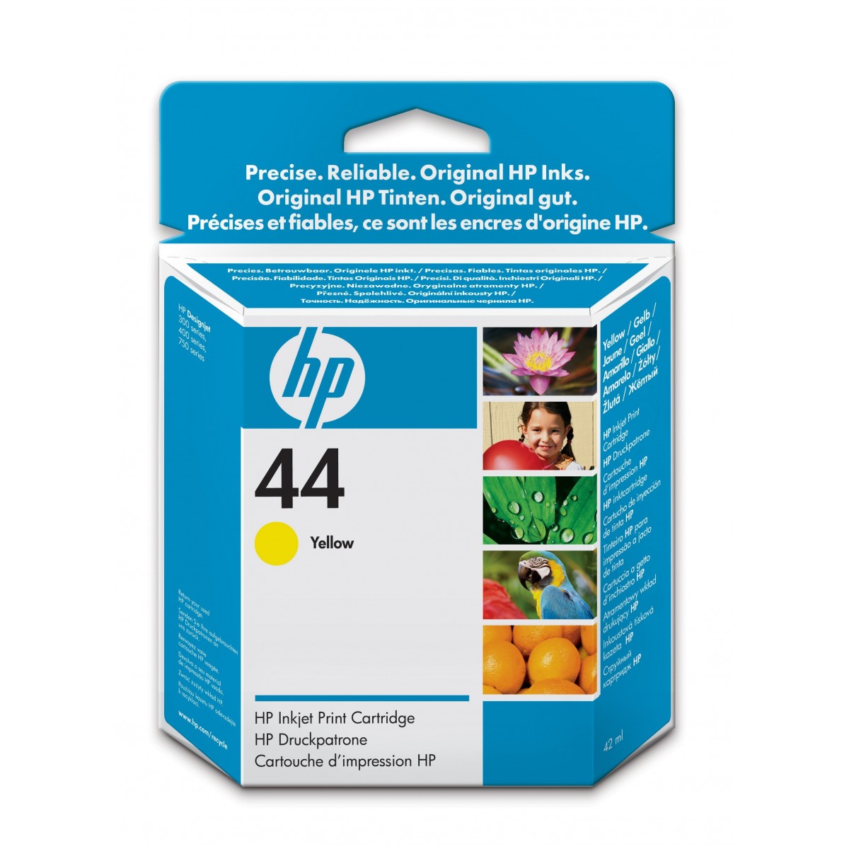 HP 44 - Original - Pigment-based ink - Yellow - HP Designjet 350 - 450 - 455 - 488 - 750 - 755 - 1 pc(s) - Inkjet printing