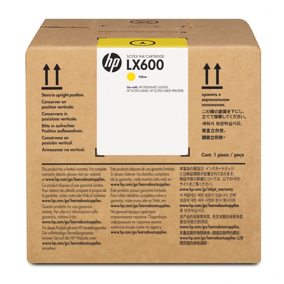 HP LX600 - Original - Pigment-based ink - Yellow - HP - HP Scitex LX600 Printer - HP Scitex LX800 Printer - HP Designjet L65500 