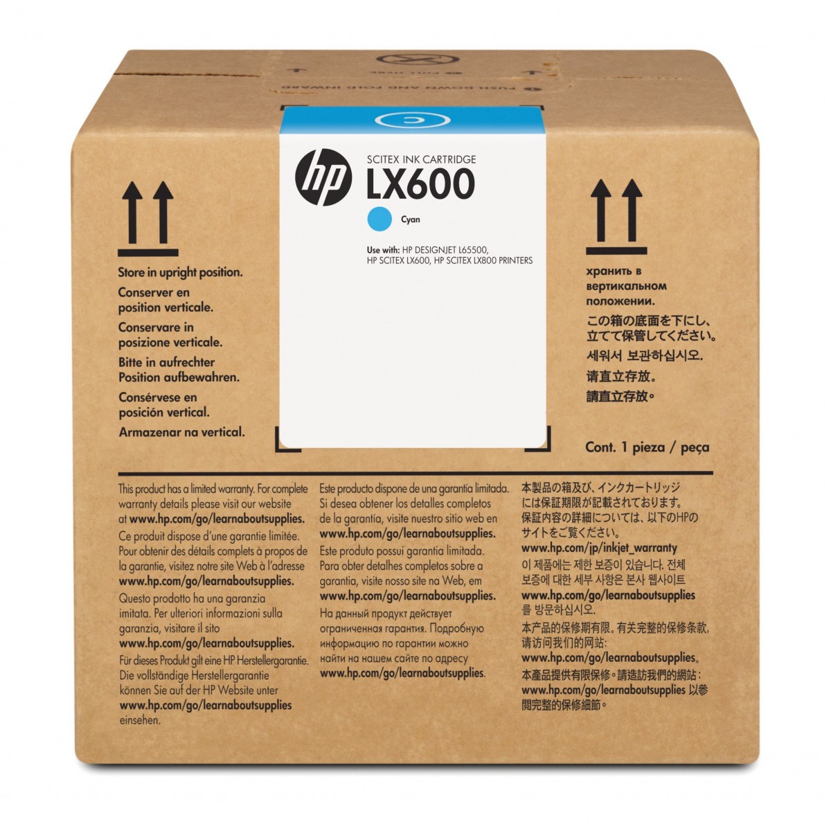 HP LX600 - Original - Pigment-based ink - Cyan - HP - HP Scitex LX600 Printer - HP Scitex LX800 Printer - HP Designjet L65500 Pr