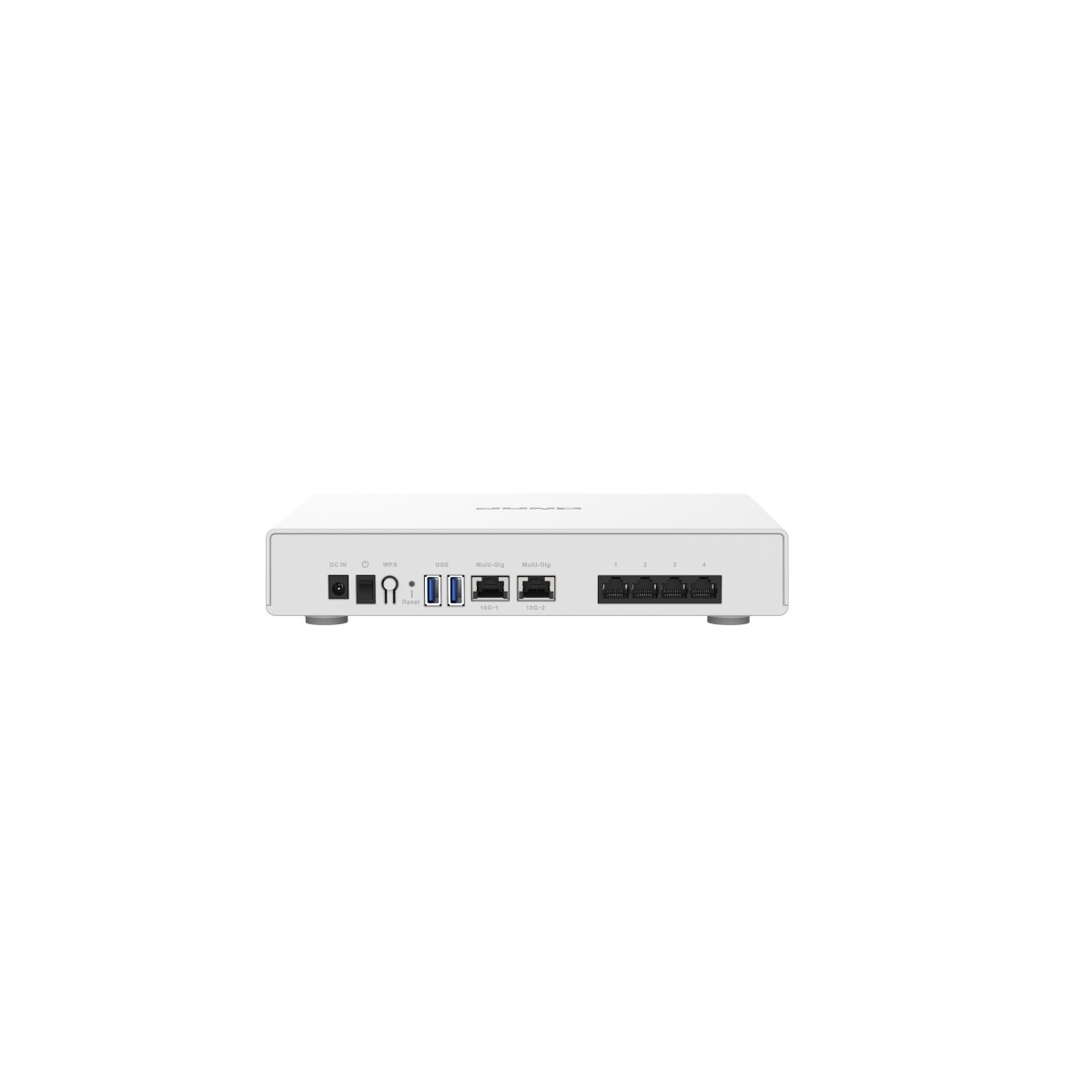 QNAP QHora-301W - Wi-Fi 6 (802.11ax) - Dual-band (2.4 GHz / 5 GHz) - White - Tabletop router