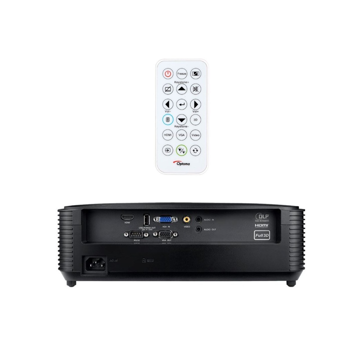 Optoma projektor X371 (DLP, XGA, 3 800 ANSI, 25 000:1, HDMI, VGA, Audio, RS232, 10W speaker)