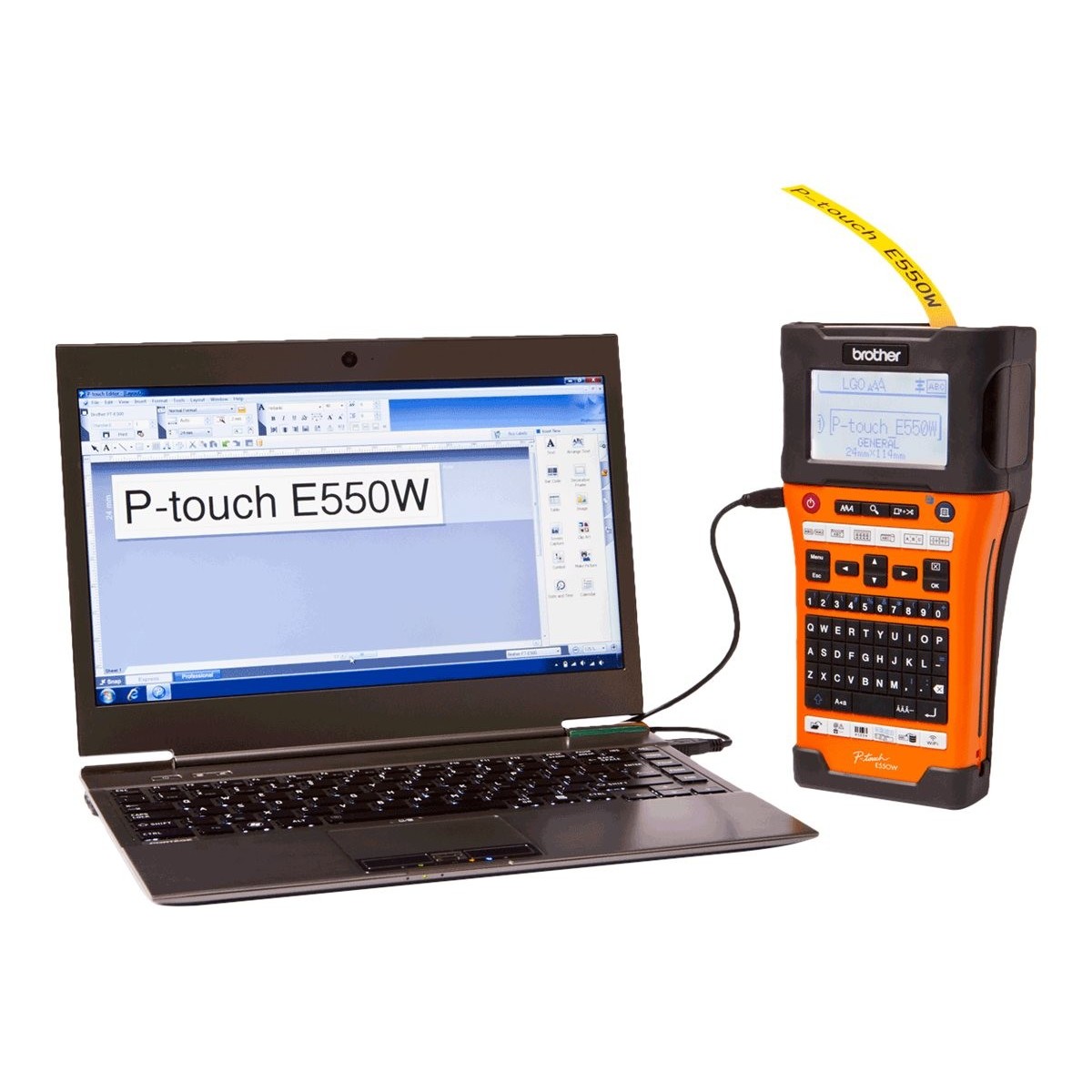 Brother P-Touch PT-E550WNIVP - etike