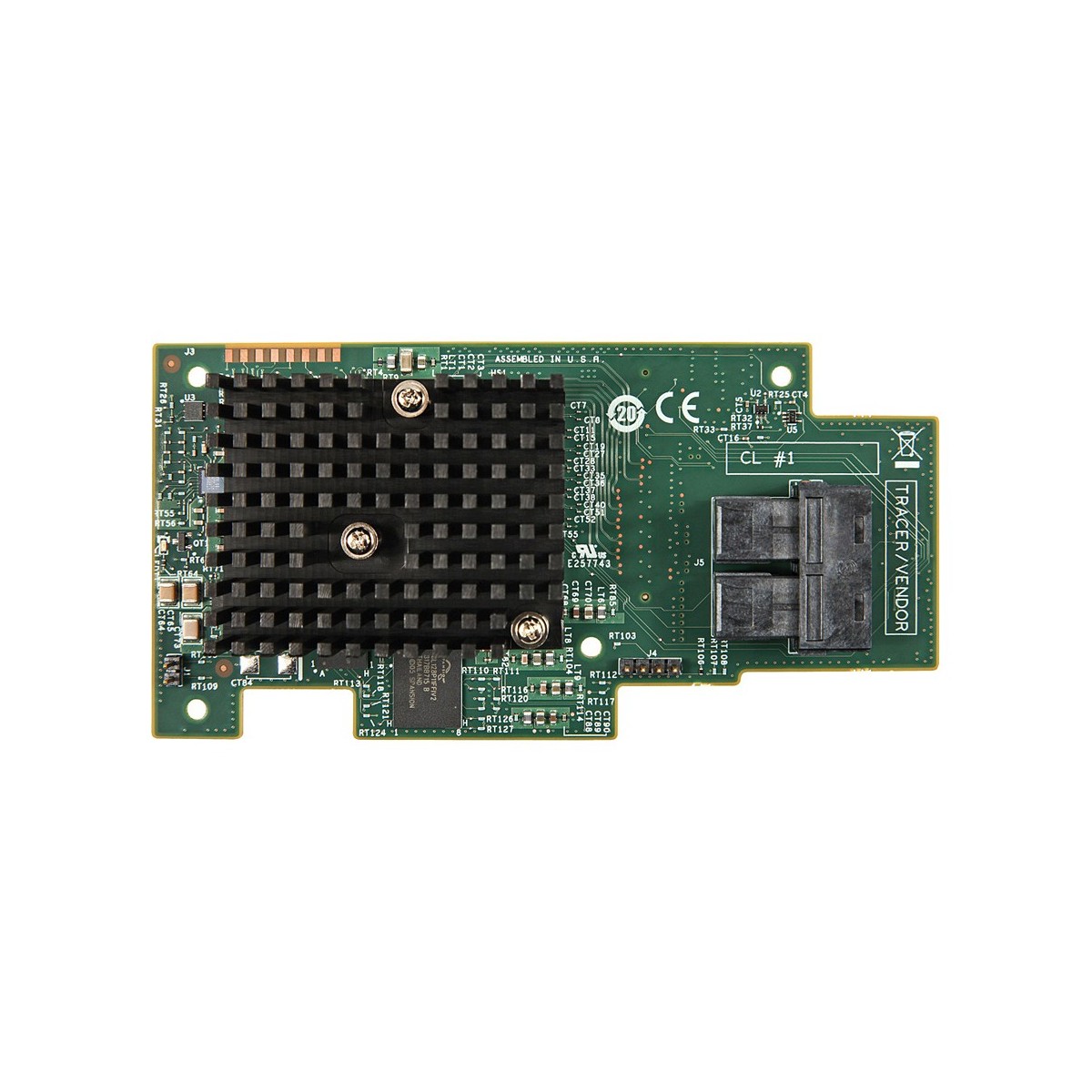 Intel RMS3CC080 - SAS - Serial ATA - PCI Express x8 - 12 Gbit/s - Storage Connector Module - Side - 1024 MB