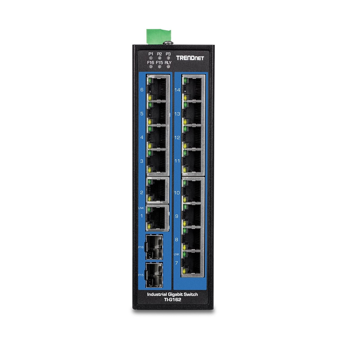 TRENDnet TI-G162 - Gigabit Ethernet (10/100/1000) - Full duplex - Wall mountable