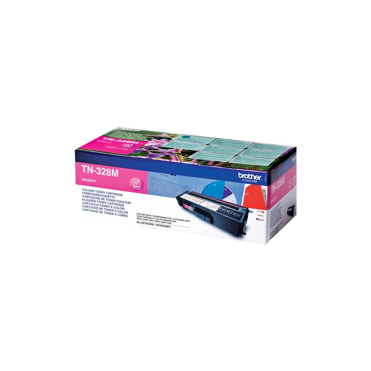 Brother TN-328M - 6000 pages - Magenta - 1 pc(s)