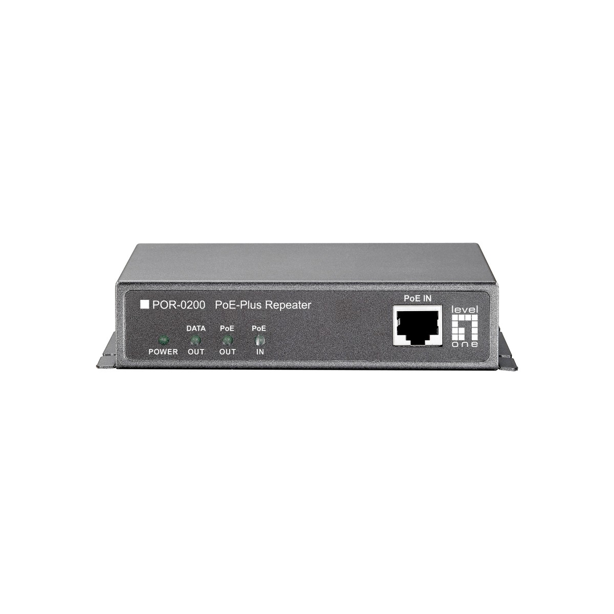 LevelOne PoE Repeater - Cascadable - Network repeater - 200 m - 10/100Base-T(X) - IEEE 802.3,IEEE 802.3af,IEEE 802.3at,IEEE 802.
