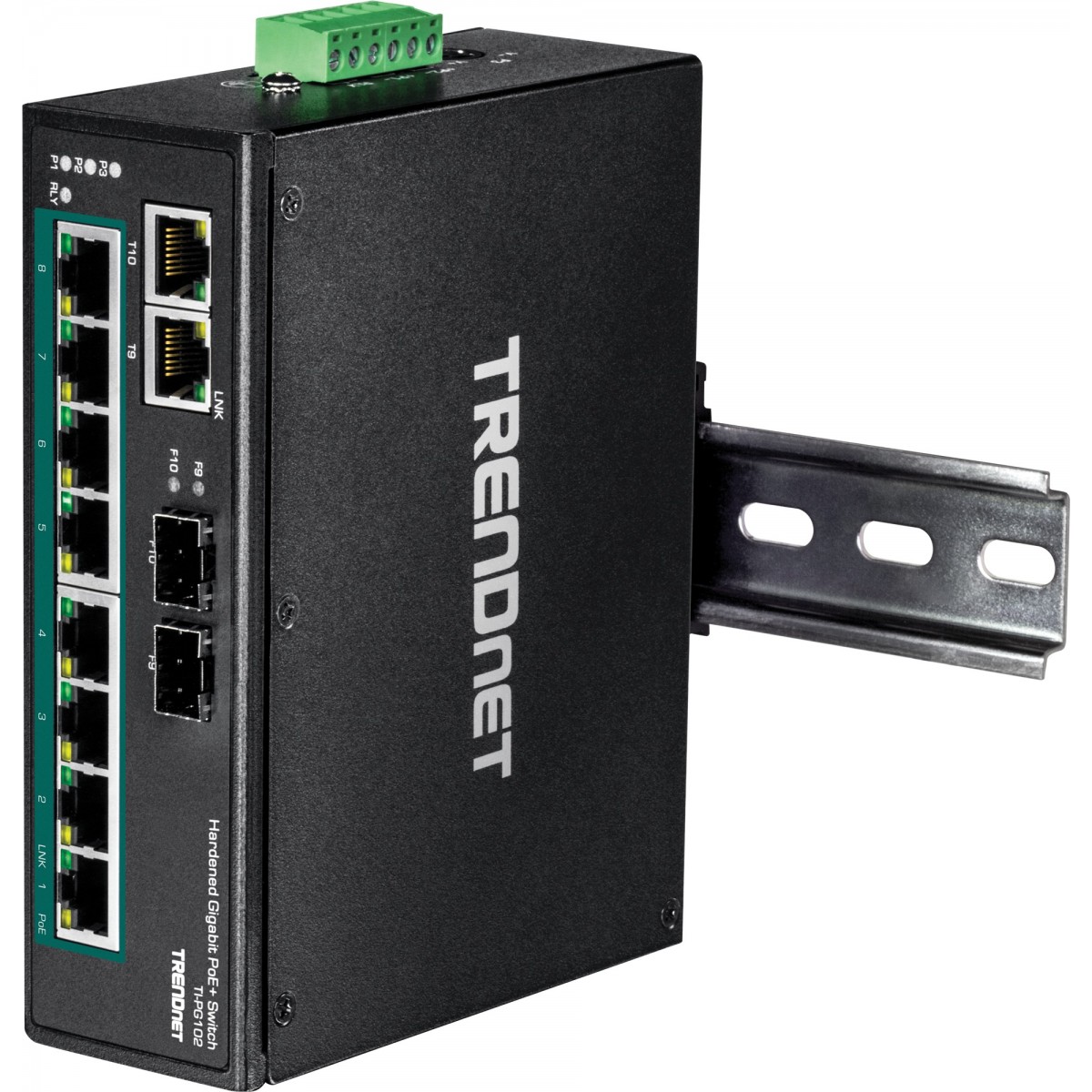 TRENDnet TI-PG102 - Unmanaged - Gigabit Ethernet (10/100/1000) - Full duplex - Power over Ethernet (PoE) - Wall mountable