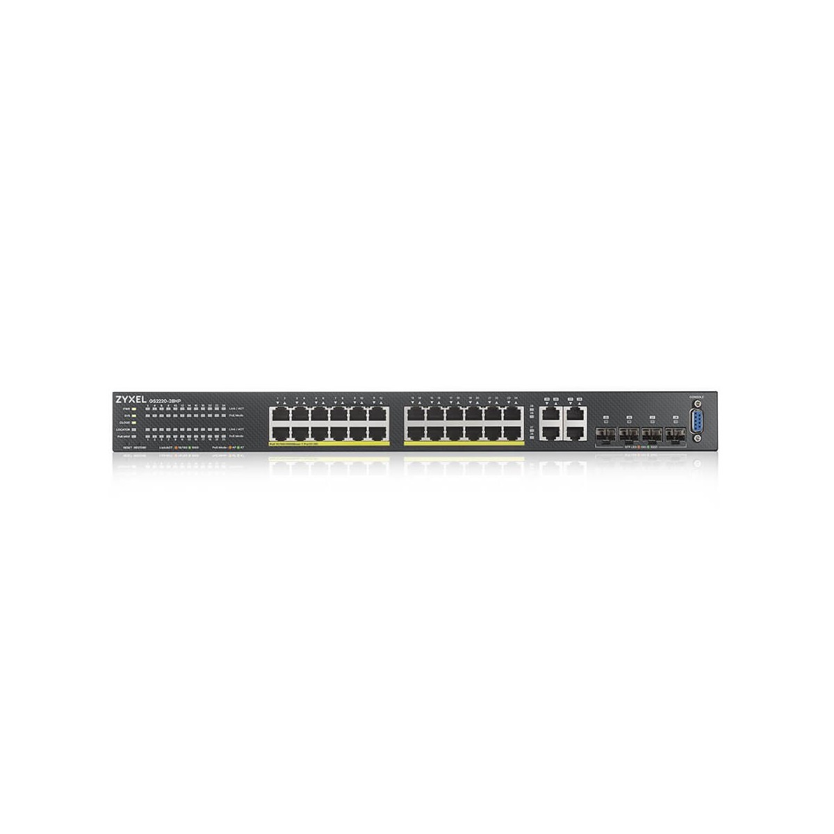 ZyXEL GS2220-28HP-EU0101F - Managed - L2 - Gigabit Ethernet (10/100/1000) - Power over Ethernet (PoE) - Rack mounting