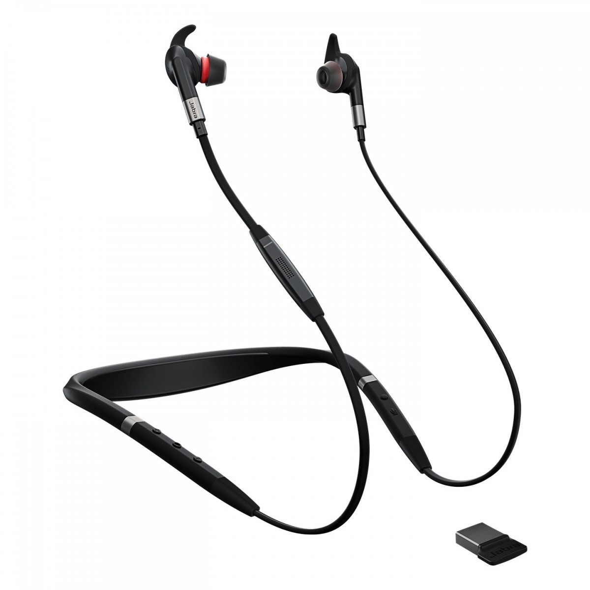 Jabra Evolve 75e - Headset - Neck-band - Office/Call center - Black - Binaural - Digital