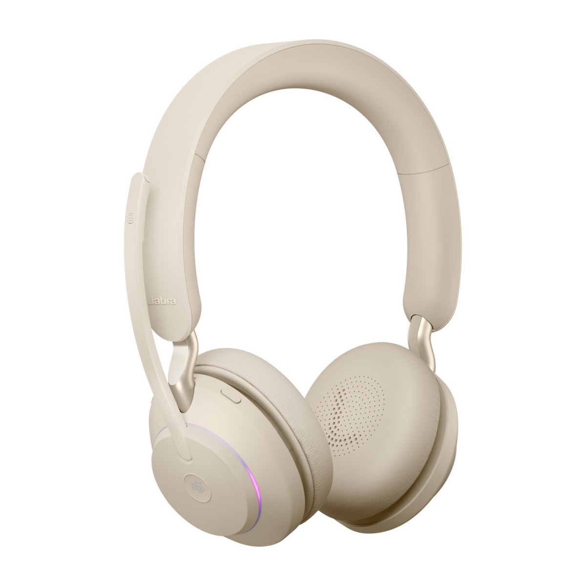Jabra Evolve2 65 - MS Stereo - Headset - Head-band - Office/Call center - Beige - Binaural - Bluetooth pairing - Multi-key - Pla