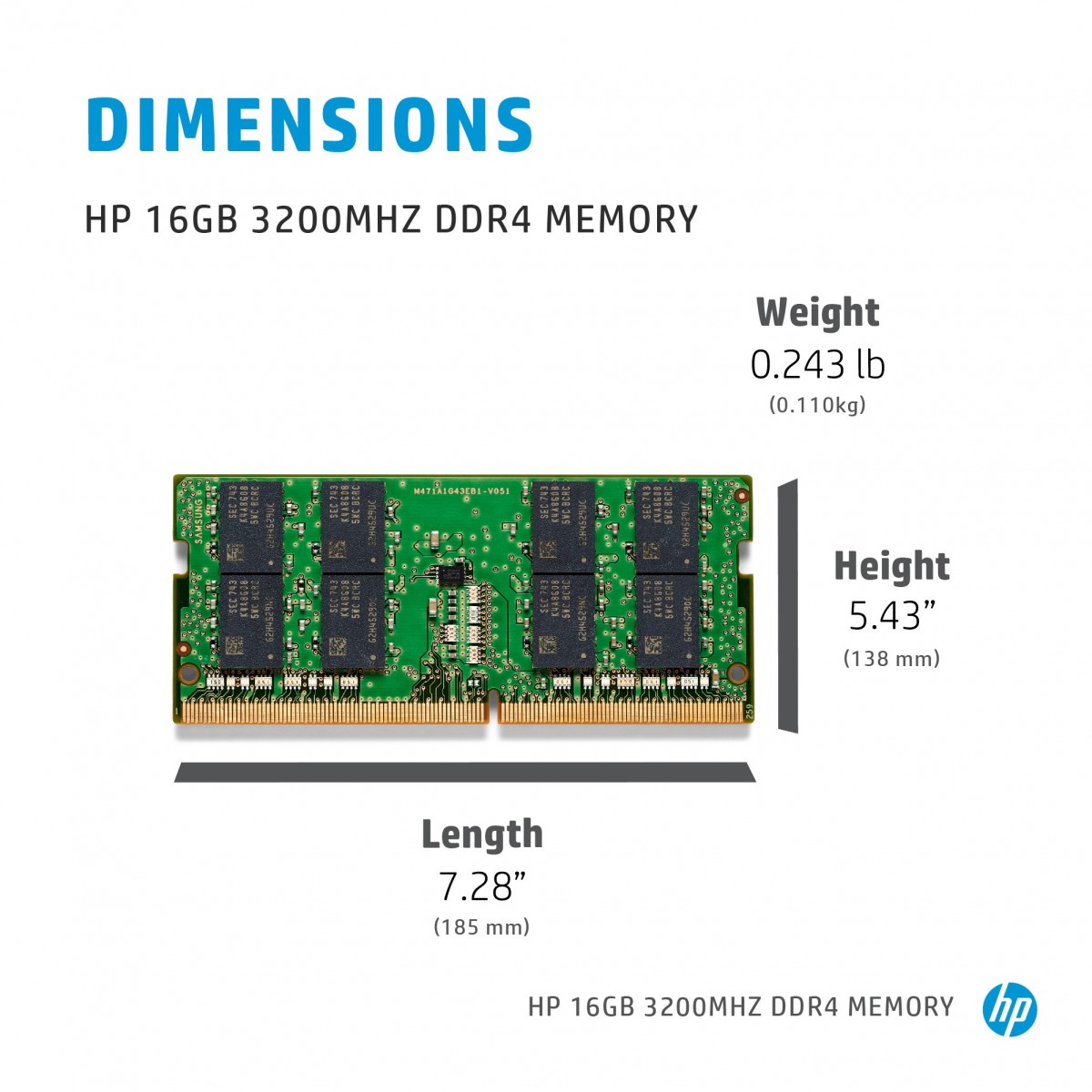 HP 16GB 3200MHz DDR4 SODIMM