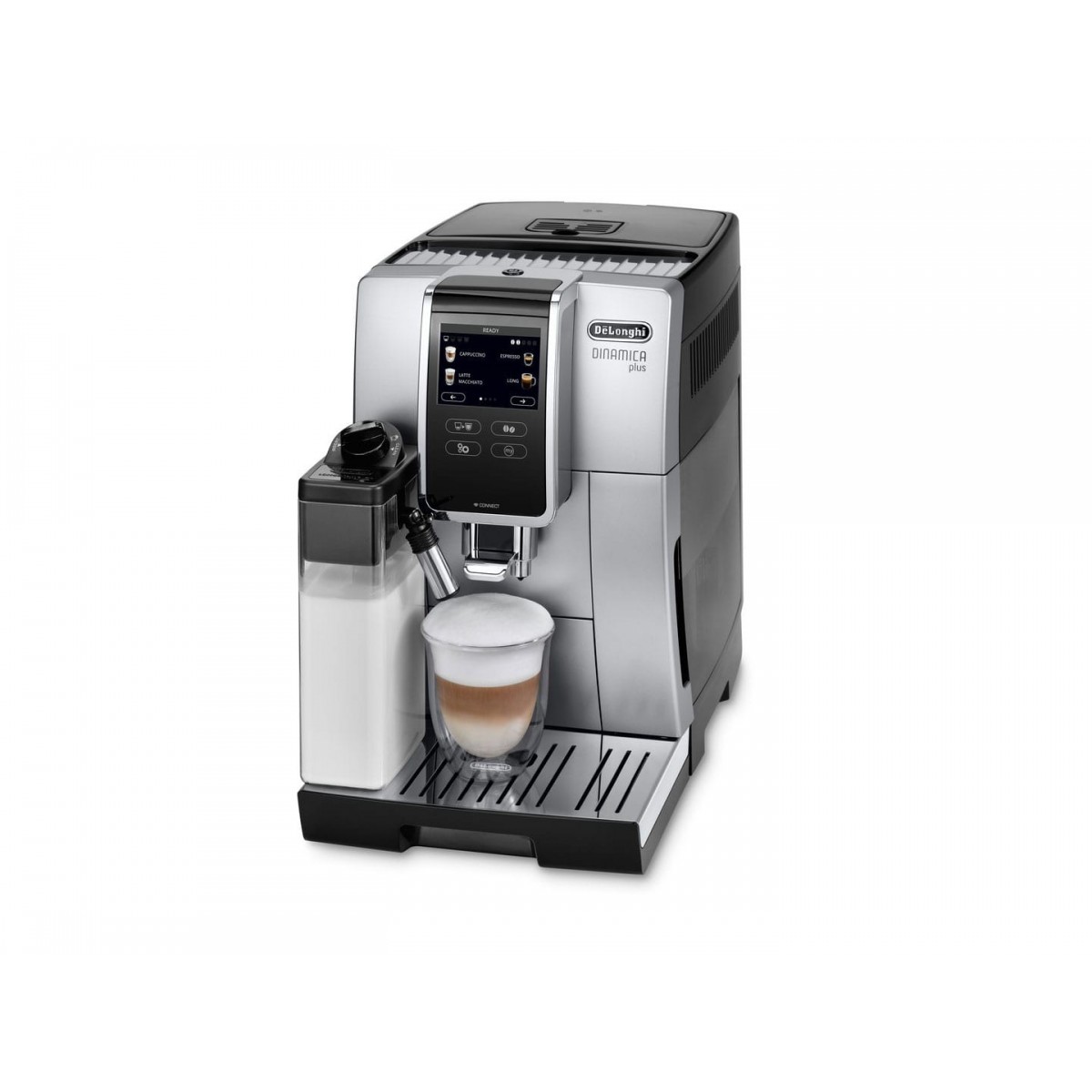 De Longhi Dinamica Plus ECAM370.85.SB - Coffee beans - Ground coffee - 1450 W - Black - Silver