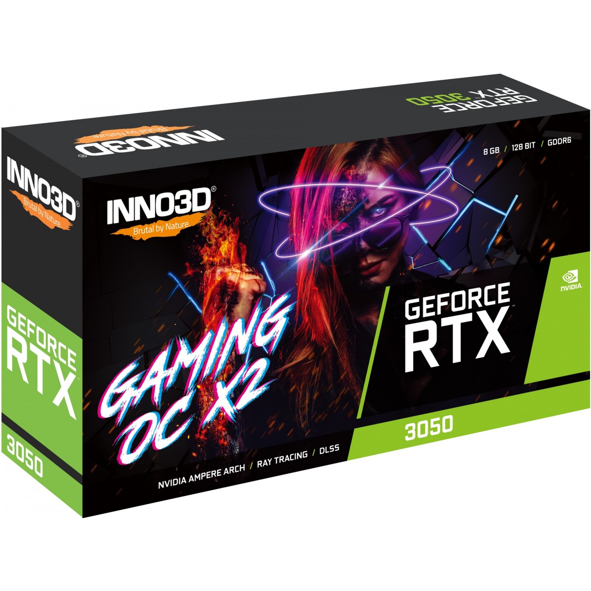Inno3D RTX3050 Gaming OC X2 8GB GDDR6 HDMI 3xDP - 8,192 MB
