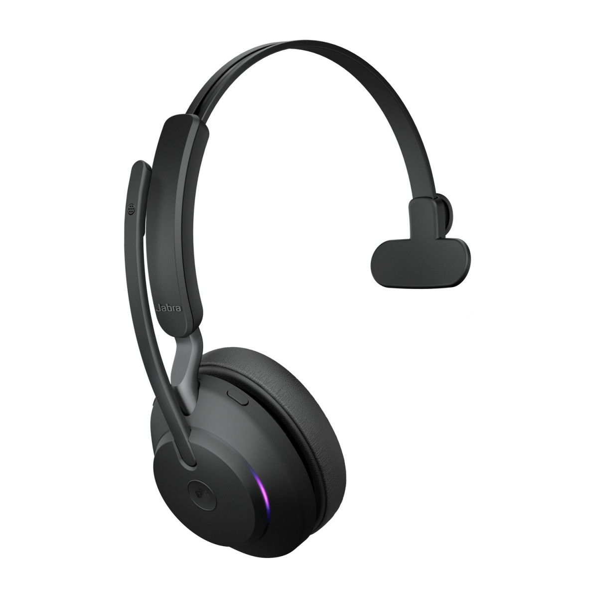 Jabra Evolve2 65 - MS Mono - Headset - Head-band - Office/Call center - Black - Monaural - Bluetooth pairing - Multi-key - Play/