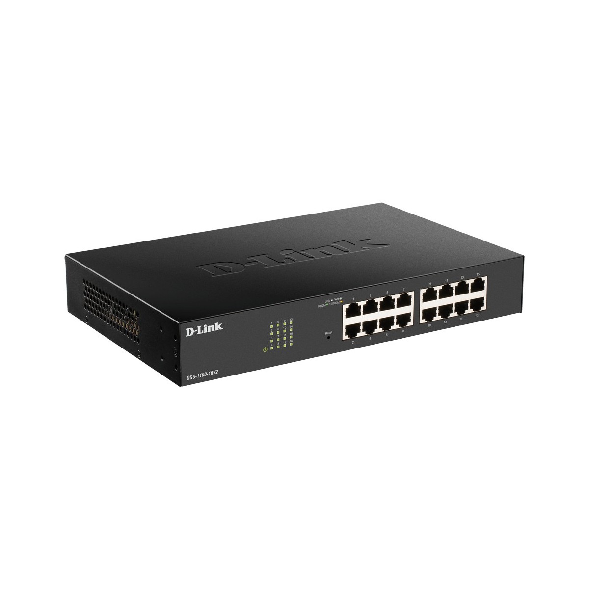 D-Link DGS-1100-16V2 - Managed - Gigabit Ethernet (10/100/1000) - Full duplex