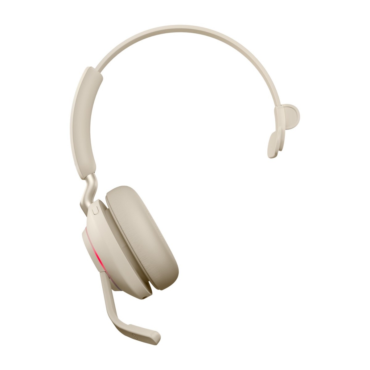 Jabra Evolve2 65 - MS Mono - Headset - Head-band - Office/Call center - Beige - Monaural - Bluetooth pairing - Play/Pause - Trac