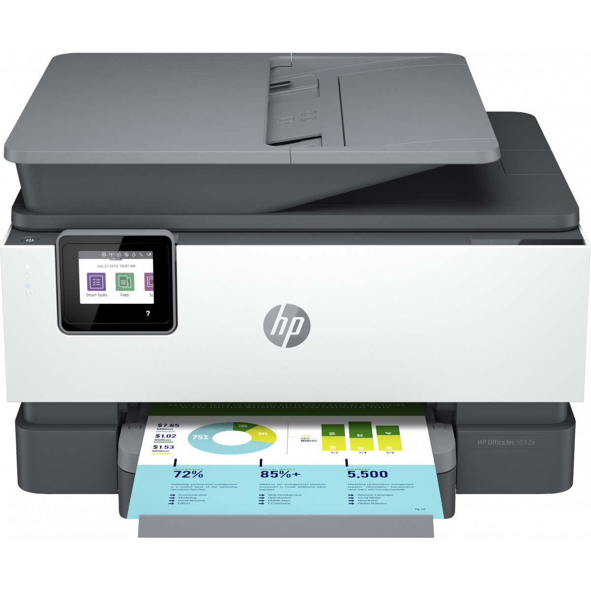 HP OfficeJet Pro 9012e - Thermal inkjet - Colour printing - 4800 x 1200 DPI - A4 - Direct printing - Black - White
