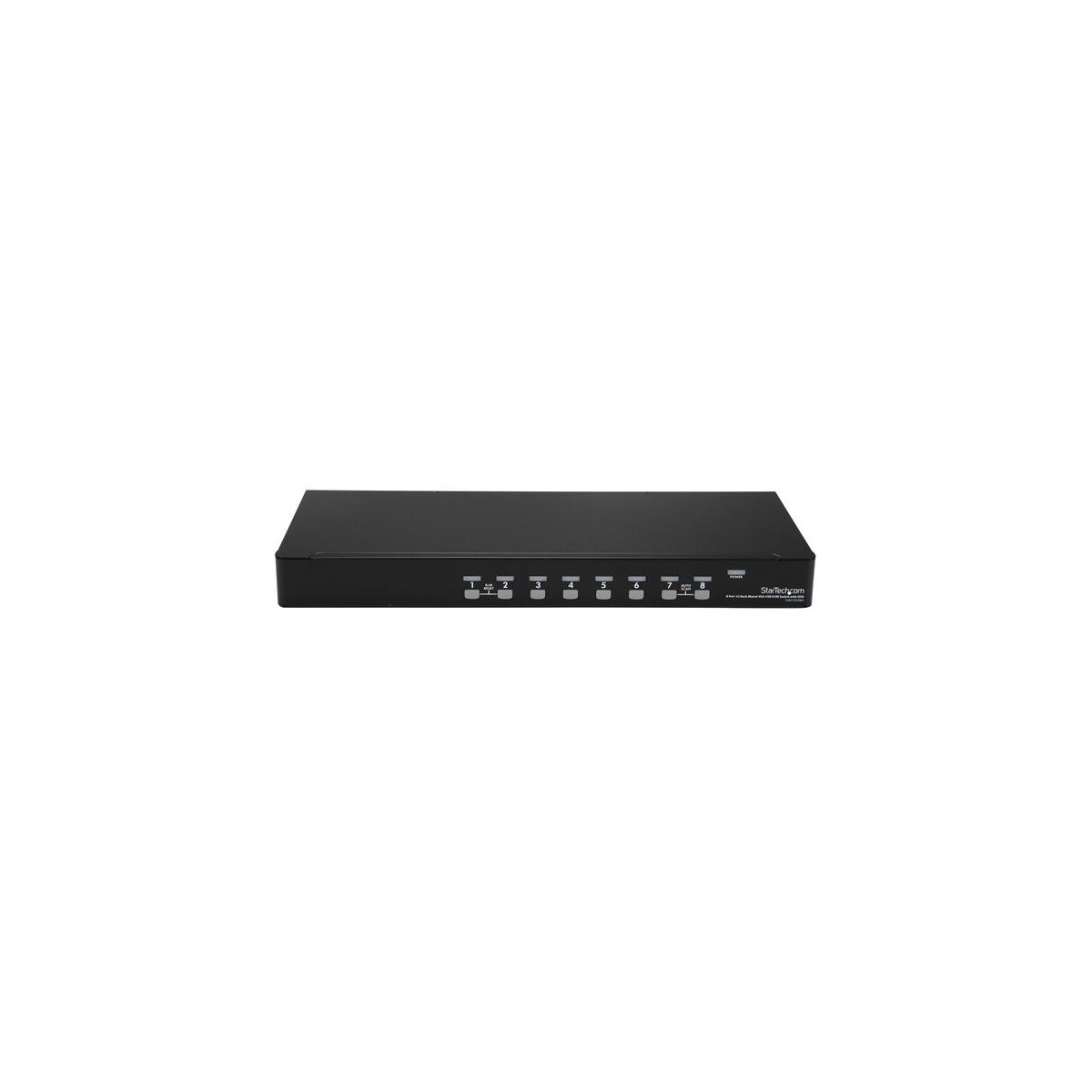 StarTech.com 8 Port 1U Rackmount USB KVM Switch Kit with OSD and Cables - 1920 x 1440 pixels - Rack mounting - 12 W - 1U - Black