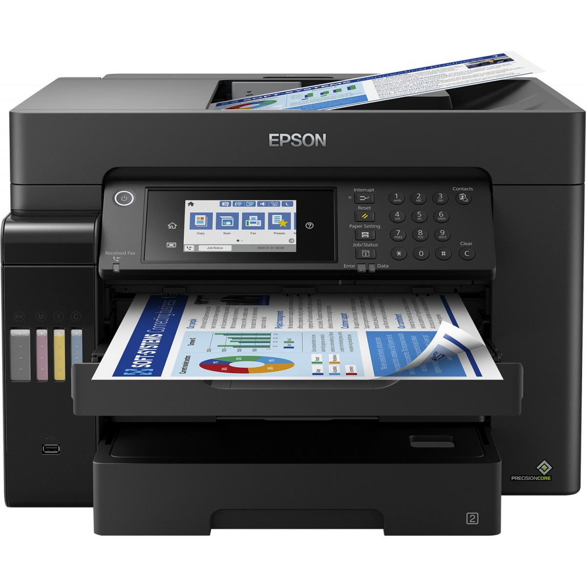 Epson EcoTank L15160 - Inkjet - Colour printing - 4800 x 1200 DPI - A3+ - Direct printing - Black