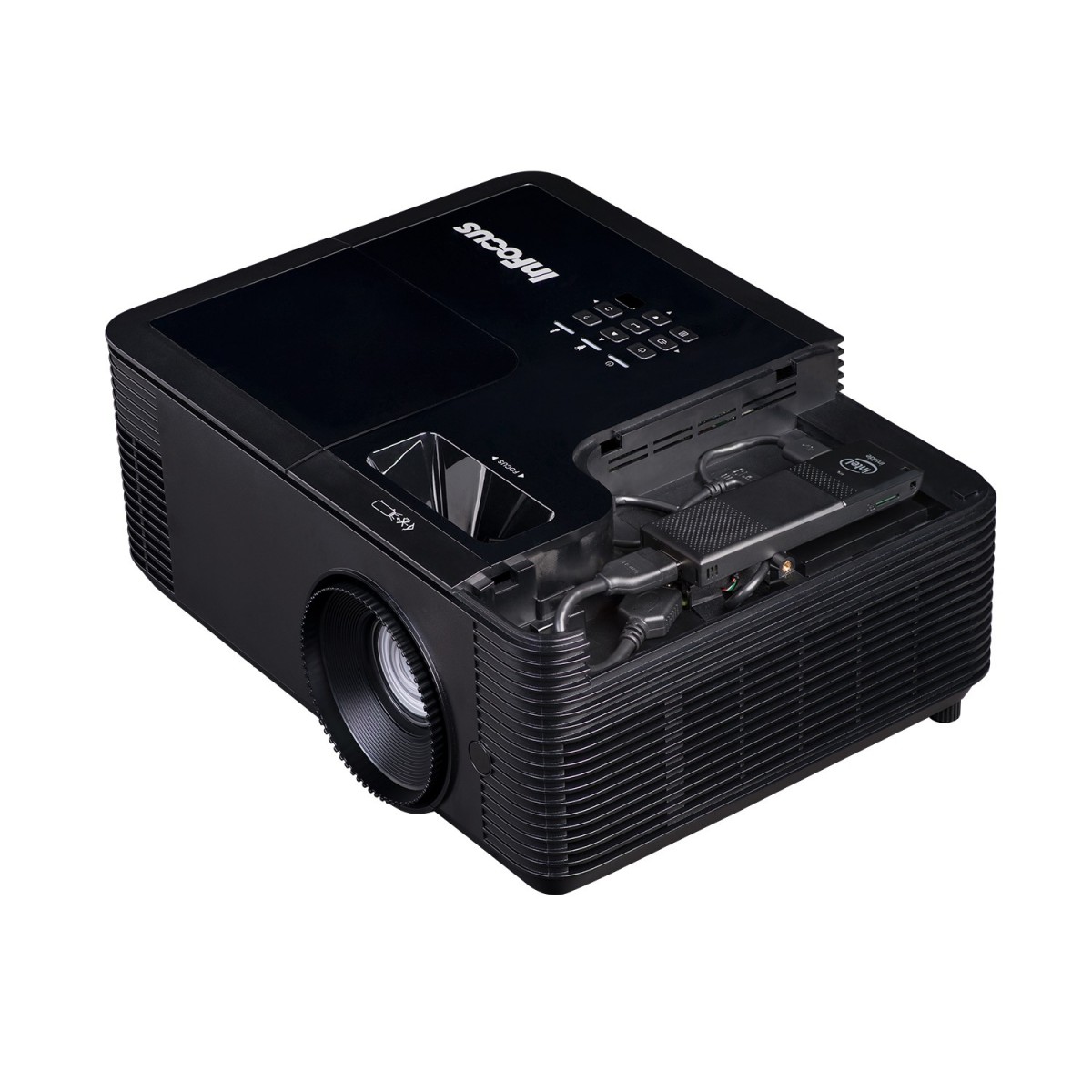 InFocus IN138HD 1080P - 4000 ANSI lumens - DLP - 1080p (1920x1080) - 28500:1 - 16:9 - 685.8 - 6705.6 mm (27 - 264")